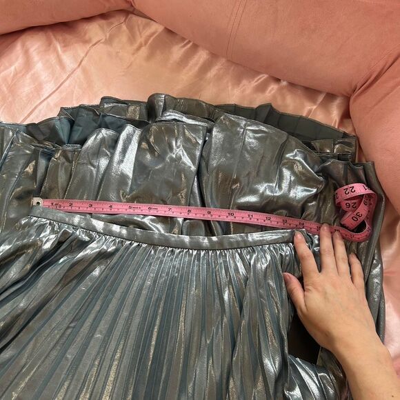 Ralph-lauren Women's Blue and Silver Skirt - Picture 7 of 7